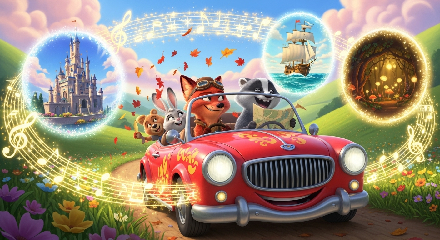 Hoerbuch-Zauber - 12 Hörspiele für Autofahrten die 90% der Kinder lieben (und Papa nicht in den Wahnsinn treiben) (Artikel 1)