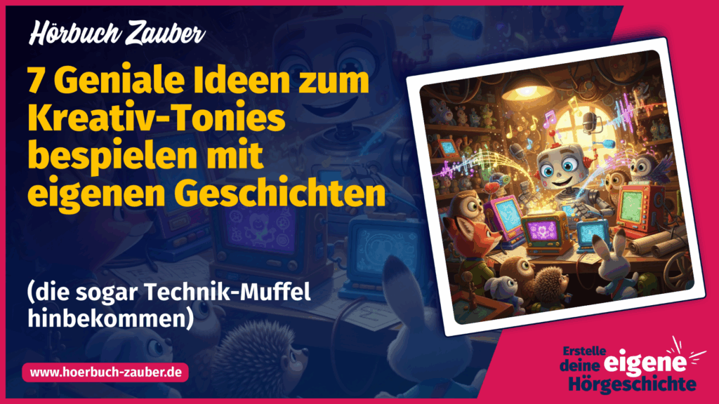 Hoerbuch-Zauber - 7 Geniale Ideen zum Kreativ-Tonies bespielen mit eigenen Geschichten (die sogar Technik-Muffel hinbekommen) (Thumbnail)