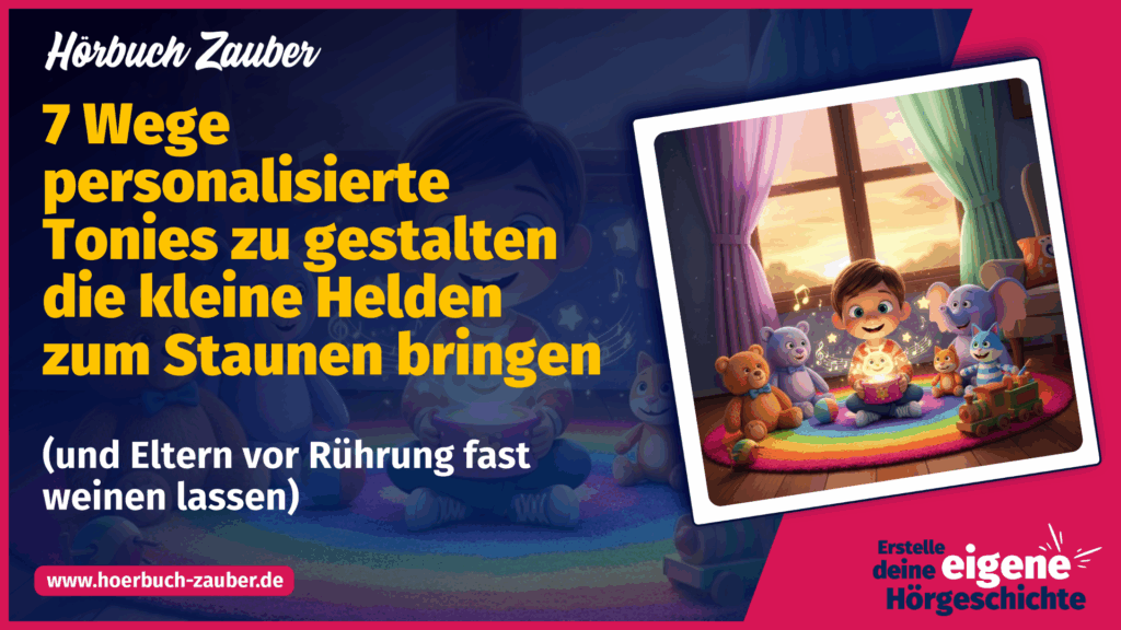 Hoerbuch-Zauber - 7 Wege personalisierte Tonies zu gestalten die kleine Helden zum Staunen bringen (und Eltern vor Rührung fast weinen lassen) (Thumbnail)